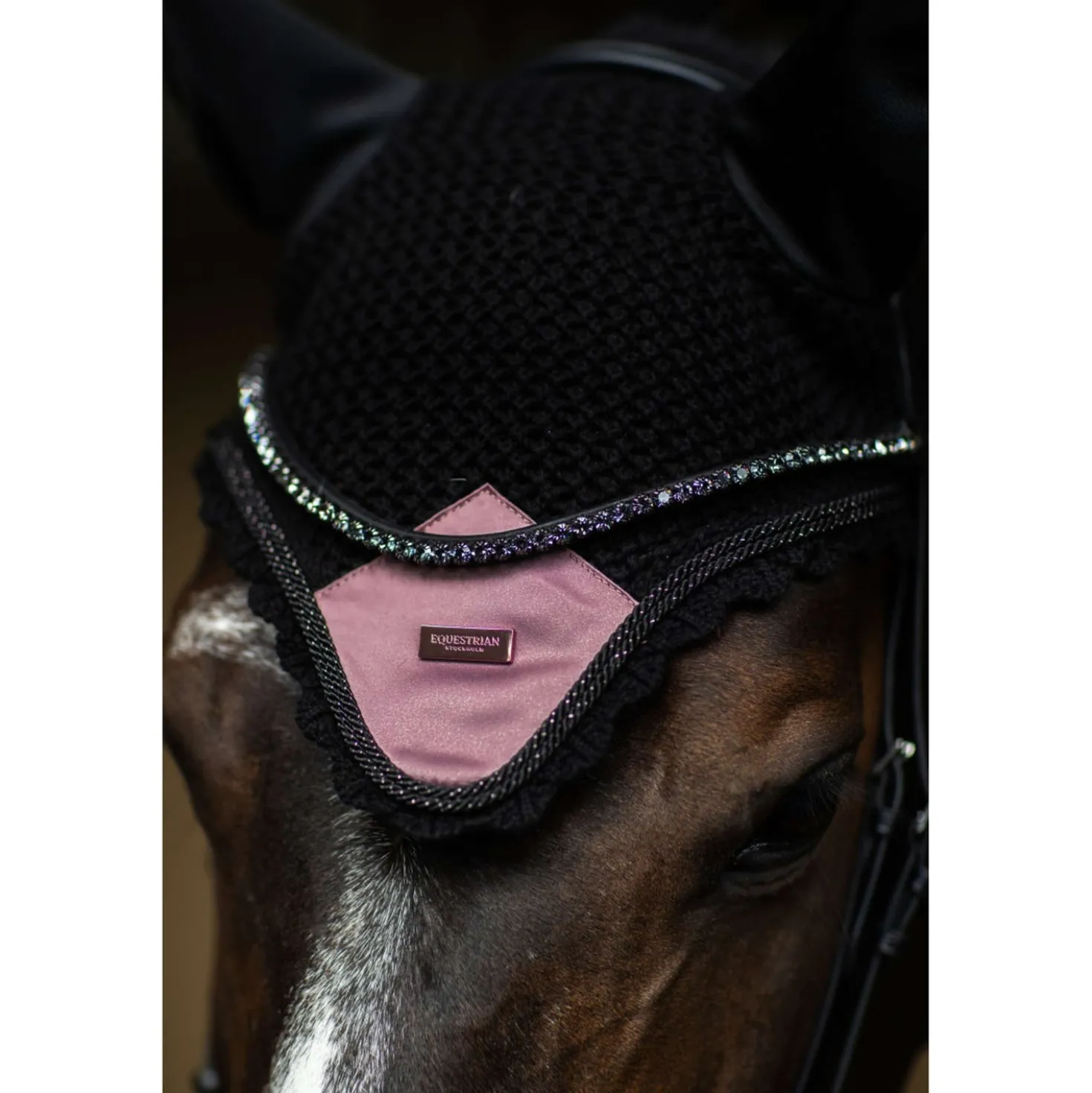 Equestrian Stockholm Oornetje Zwart/Blush