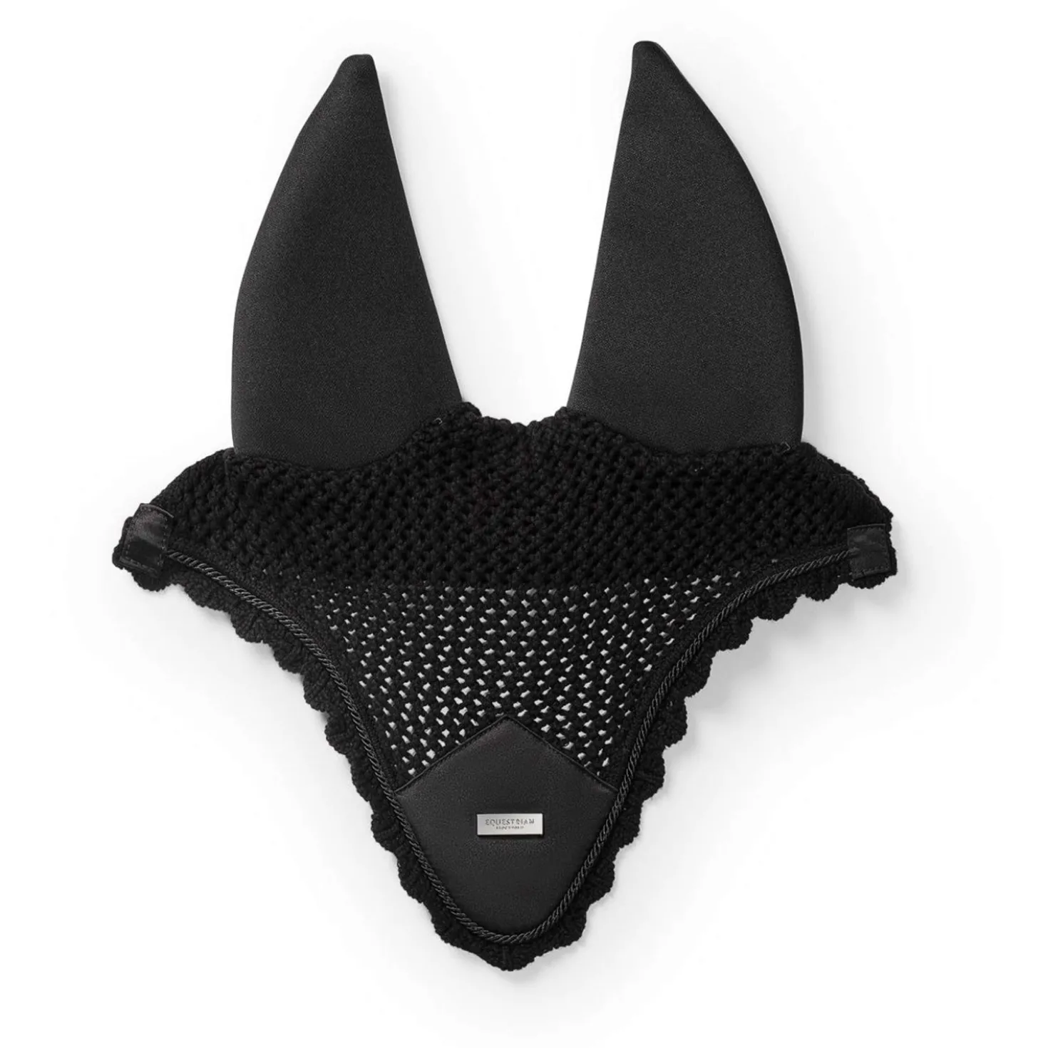 Equestrian Stockholm Oornetje Padded Zwart/Zilver