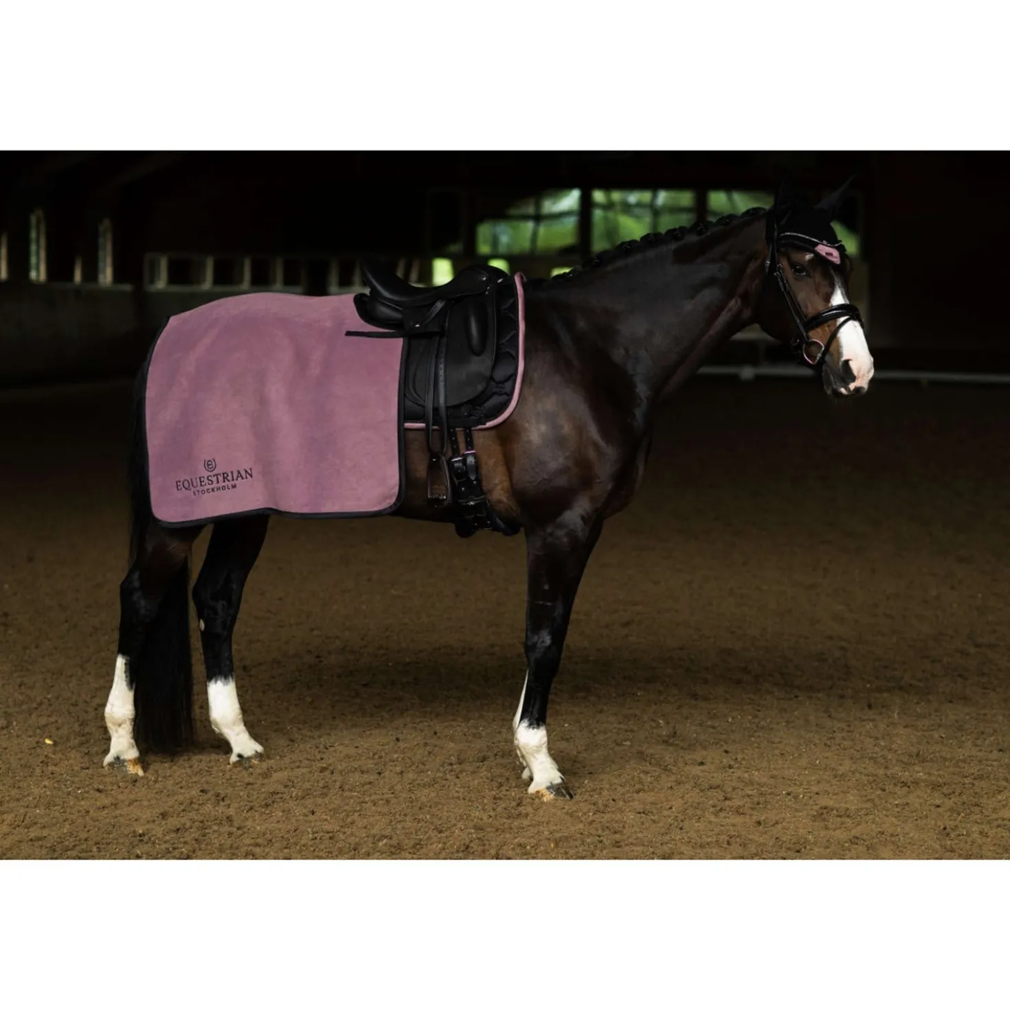Equestrian Stockholm Quarter Sheet Heavy Fleece Blush