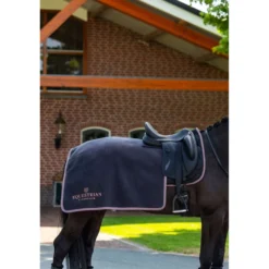 Equestrian Stockholm Quarter Sheet Heavy Fleece Zwart/Blush