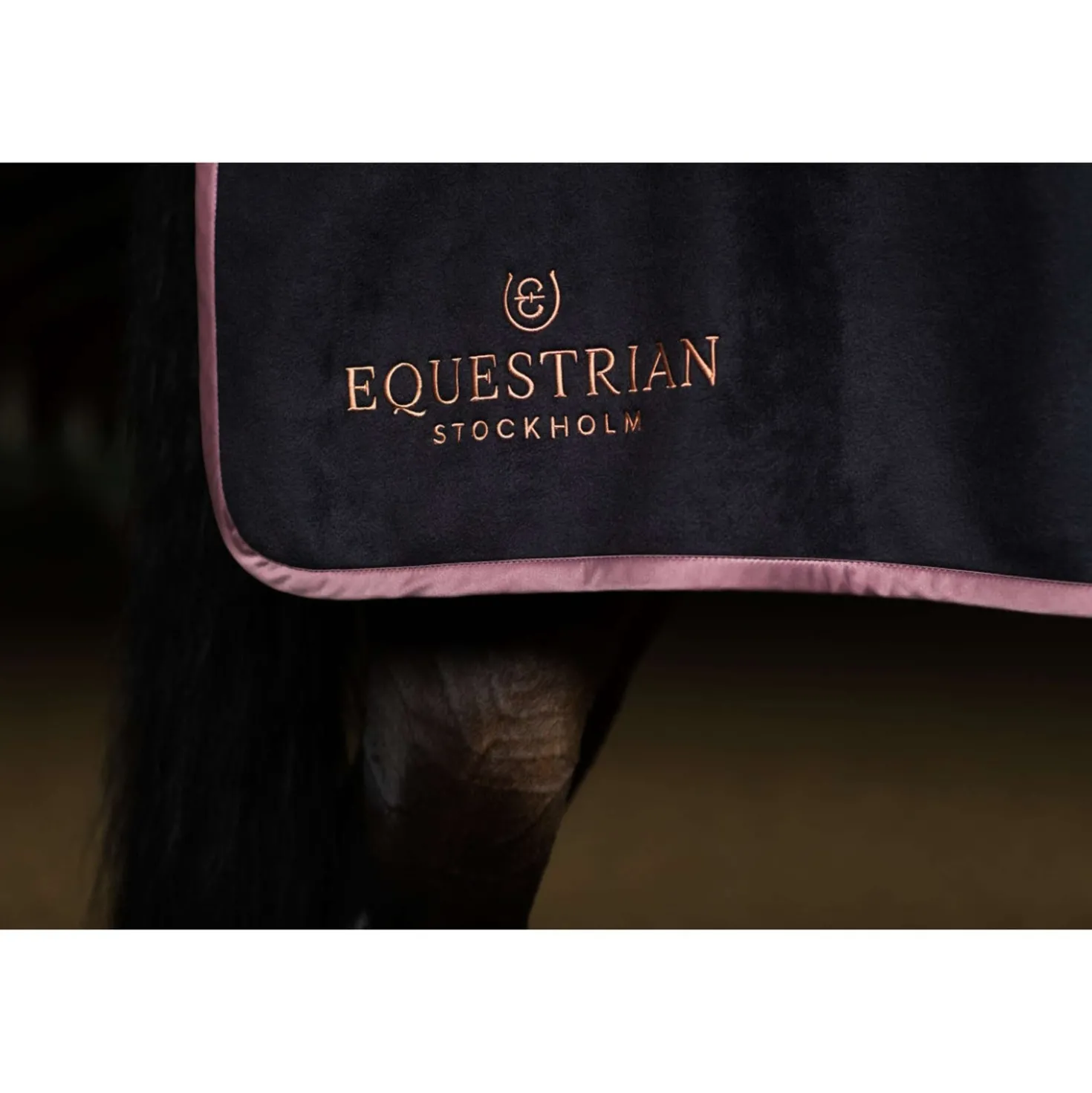 Equestrian Stockholm Quarter Sheet Heavy Fleece Zwart/Blush