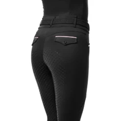 Equestrian Stockholm Rijlegging Premium Full Grip Black & Pink Glimmer