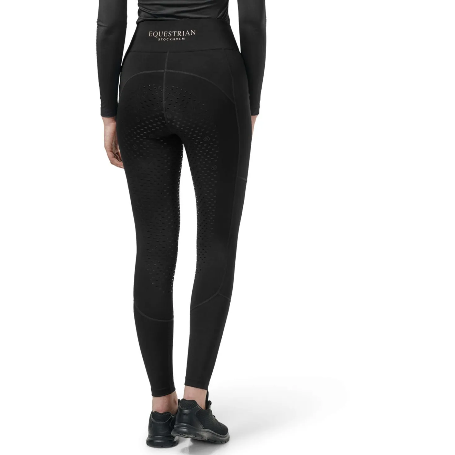 Equestrian Stockholm Rijlegging Movement Full Grip Zwart/Blush
