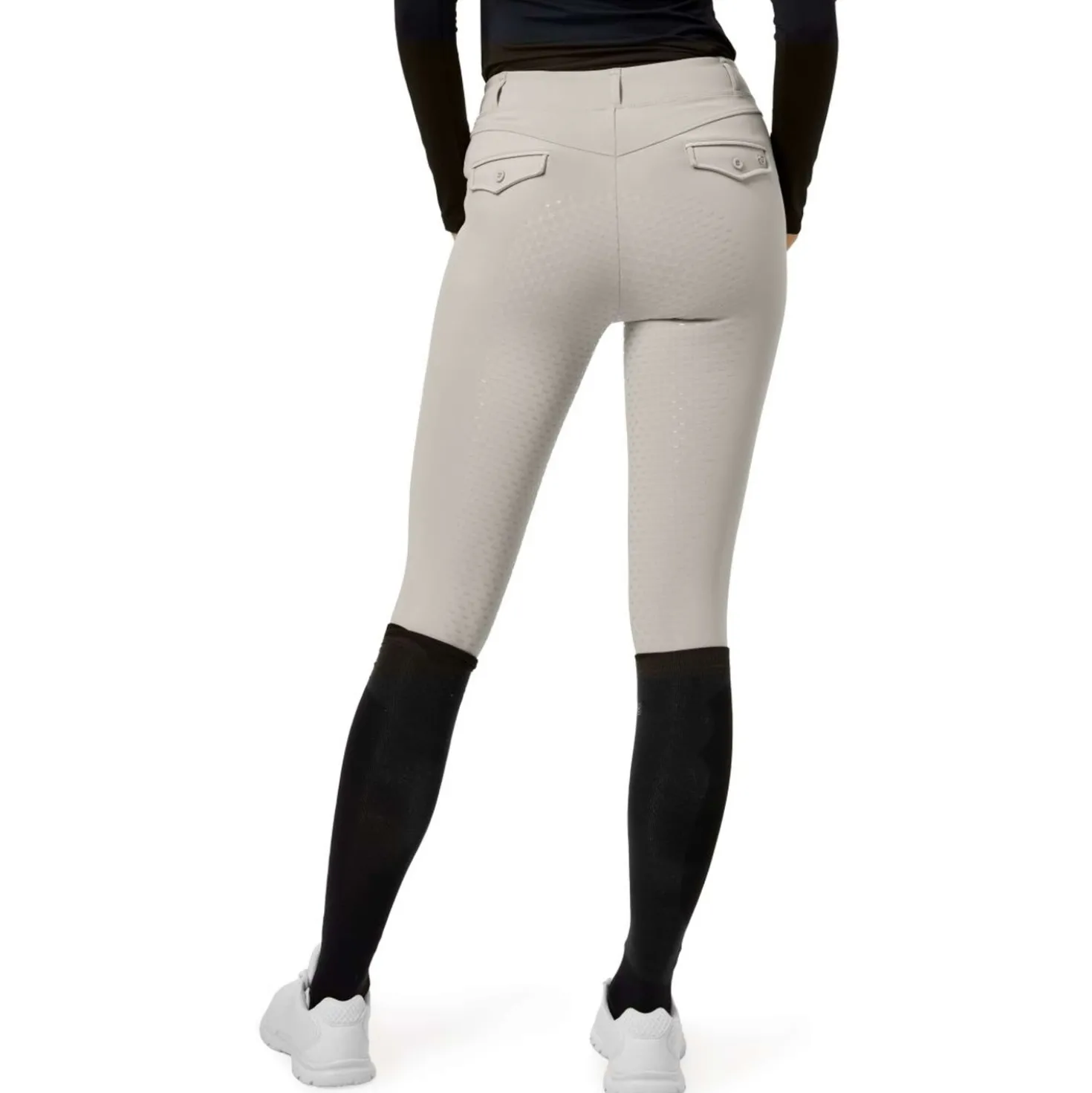 Equestrian Stockholm Rijlegging Premium Full Grip Greige
