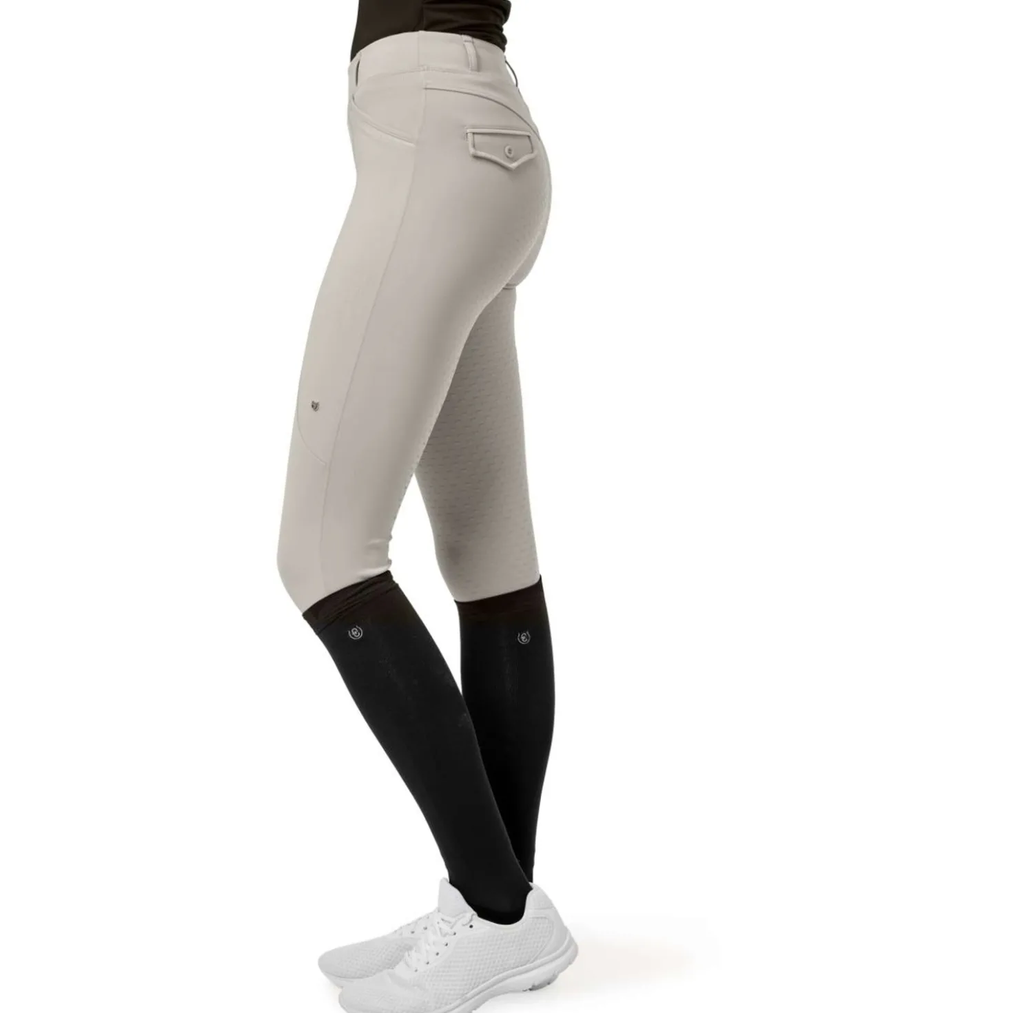 Equestrian Stockholm Rijlegging Premium Full Grip Greige
