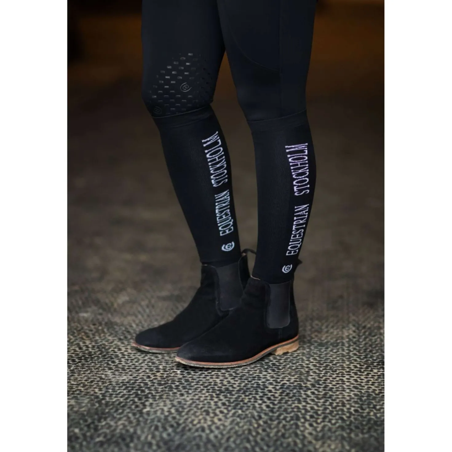 Equestrian Stockholm Rijsokken Bamboo Blend Black Edition