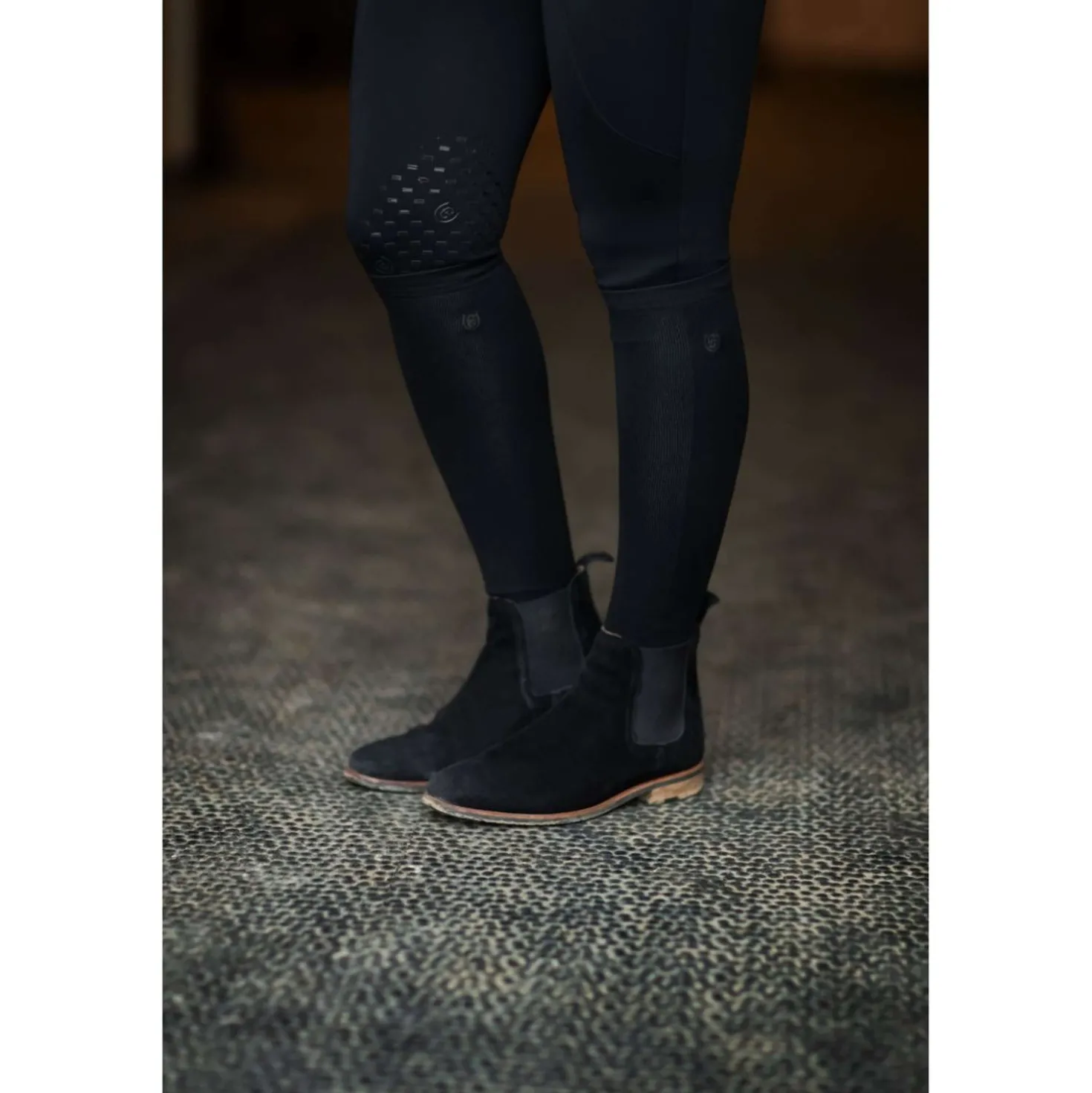 Equestrian Stockholm Rijsokken Bamboo Blend Zwart