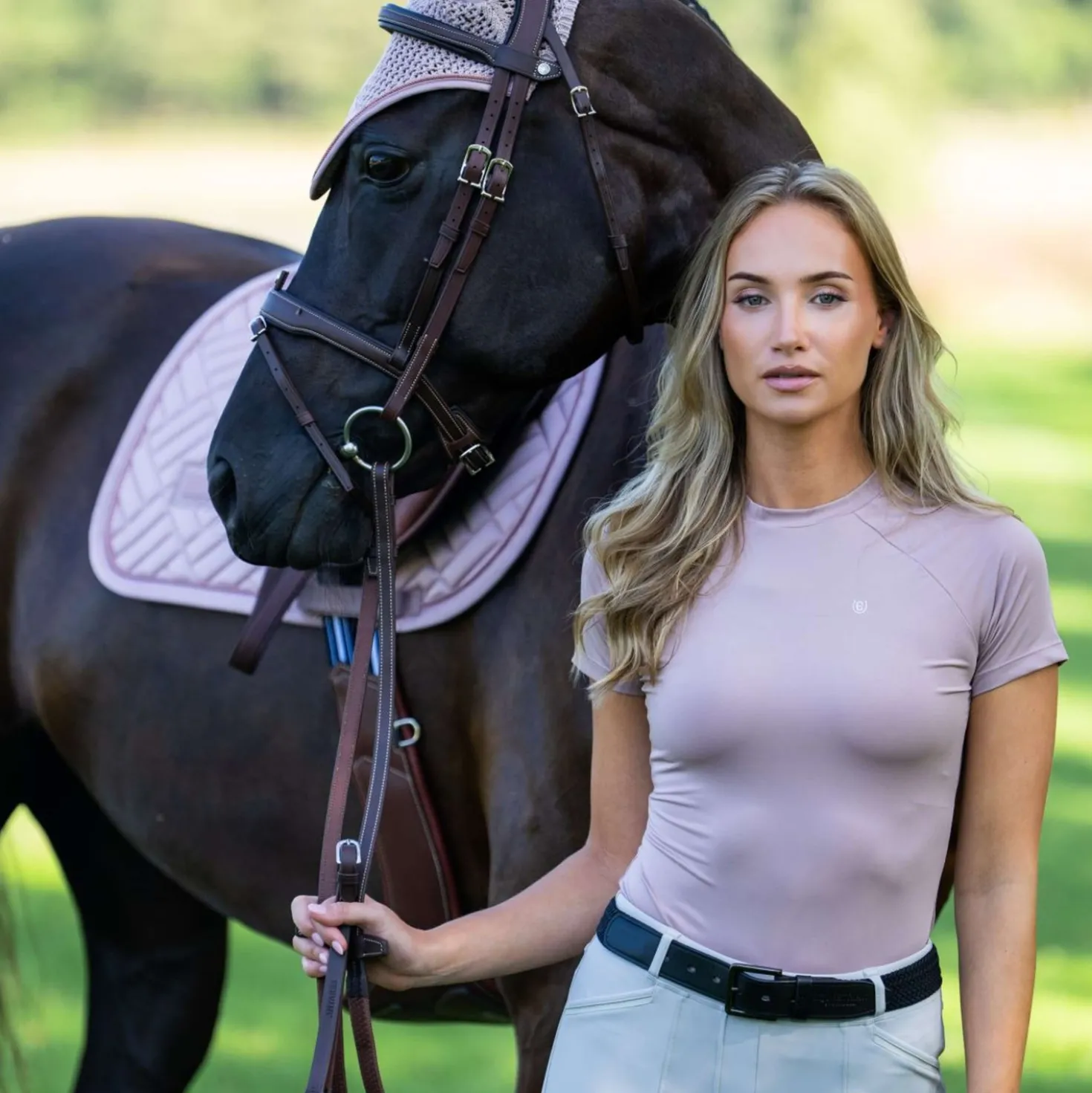 Equestrian Stockholm Shirt Dynamic Short Sleeve Midsummer Blush