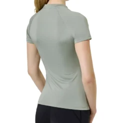 Equestrian Stockholm Shirt Dynamic Short Sleeve Pistachio White