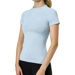 Equestrian Stockholm Shirt Dynamic Short Sleeve Ice Blue