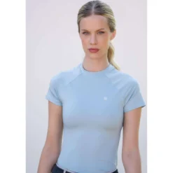 Equestrian Stockholm Shirt Dynamic Short Sleeve Ice Blue