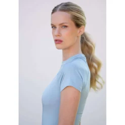Equestrian Stockholm Shirt Dynamic Short Sleeve Ice Blue