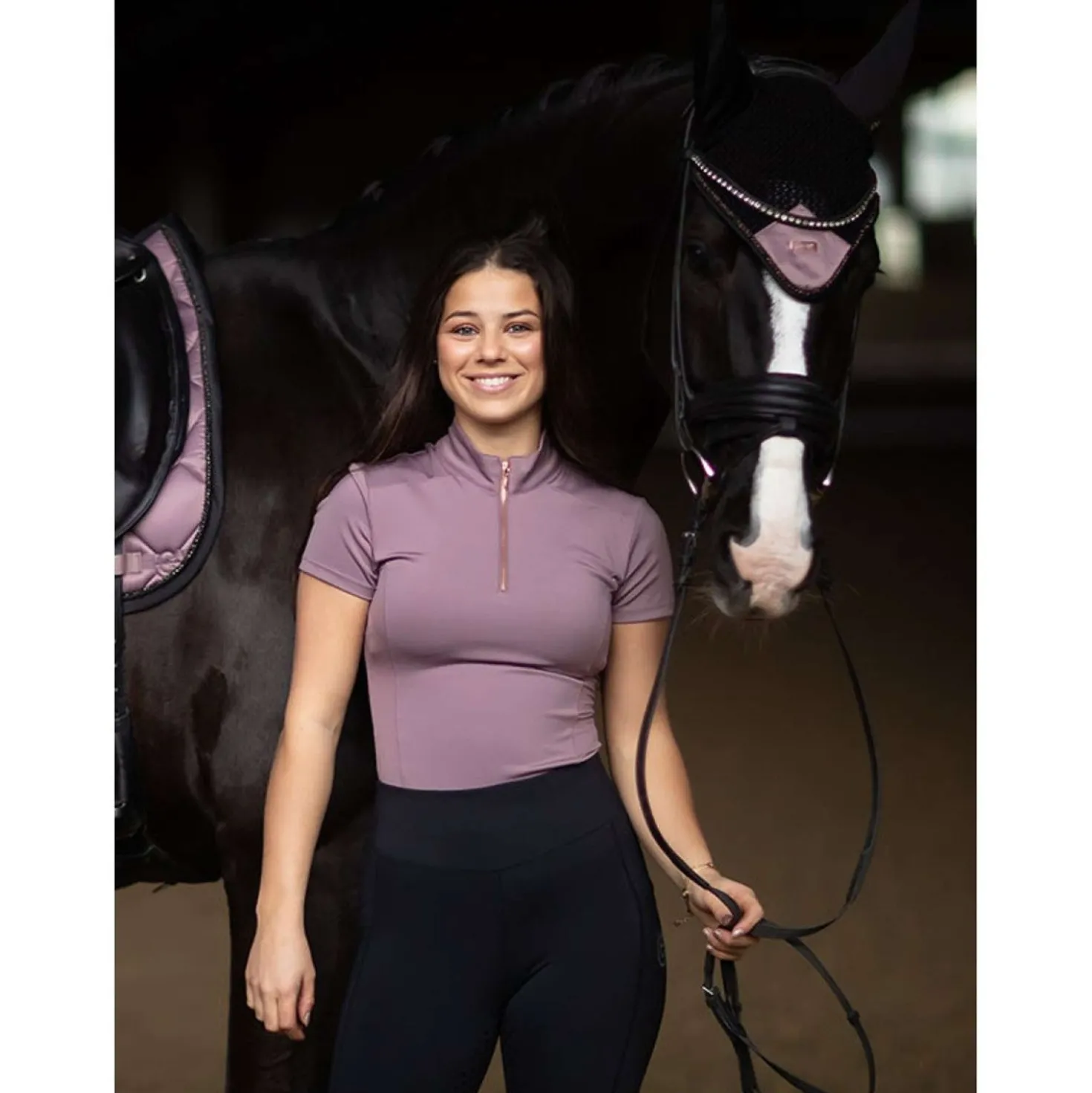 Equestrian Stockholm Shirt Illusion Anemone