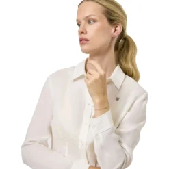Equestrian Stockholm Shirt Linen Wit