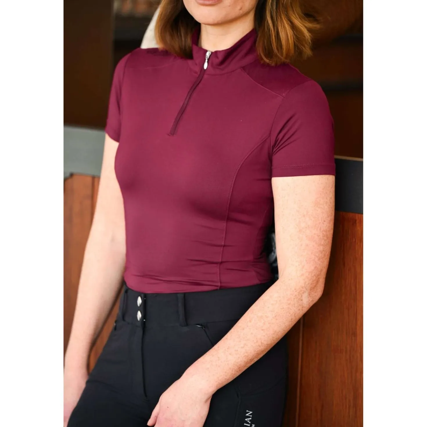 Equestrian Stockholm Shirt UV Protection Bordeaux