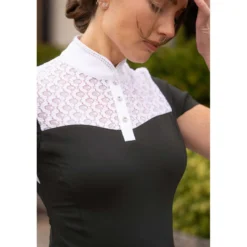 Equestrian Stockholm Wedstrijdshirt Crystal Champion Zwart