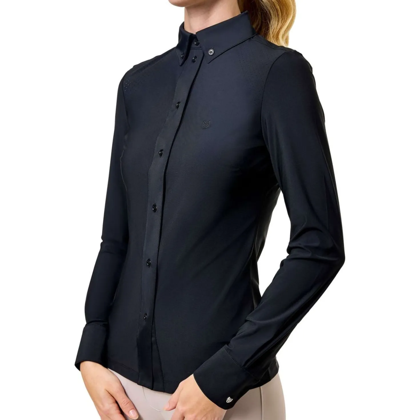 Equestrian Stockholm Wedstrijdshirt Performance Zwart