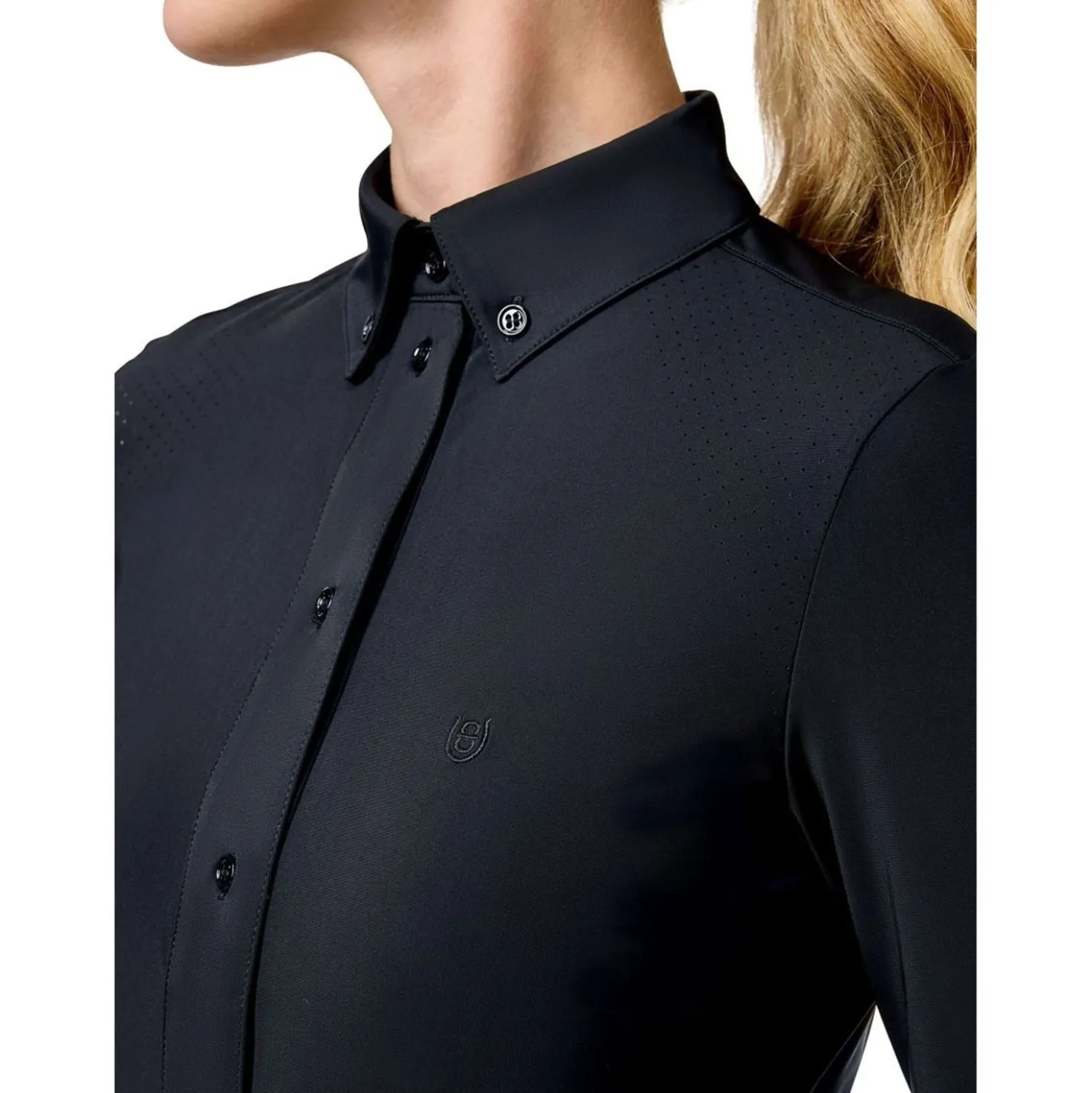 Equestrian Stockholm Wedstrijdshirt Performance Zwart
