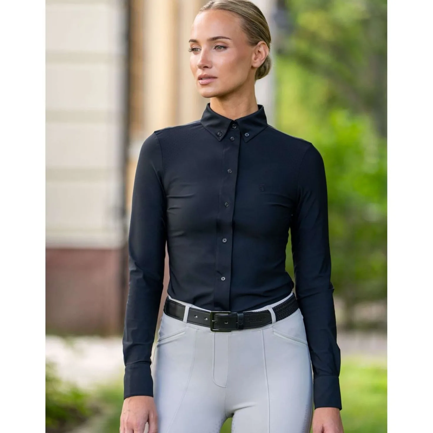 Equestrian Stockholm Wedstrijdshirt Performance Zwart