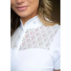 Equestrian Stockholm Wedstrijdshirt Crystal Champion Wit