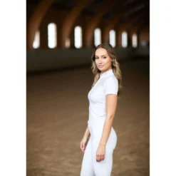 Equestrian Stockholm Wedstrijdshirt Crystal Champion Wit