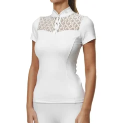 Equestrian Stockholm Wedstrijdshirt Crystal Champion Wit
