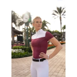 Equestrian Stockholm Wedstrijdshirt Revenew Merlot