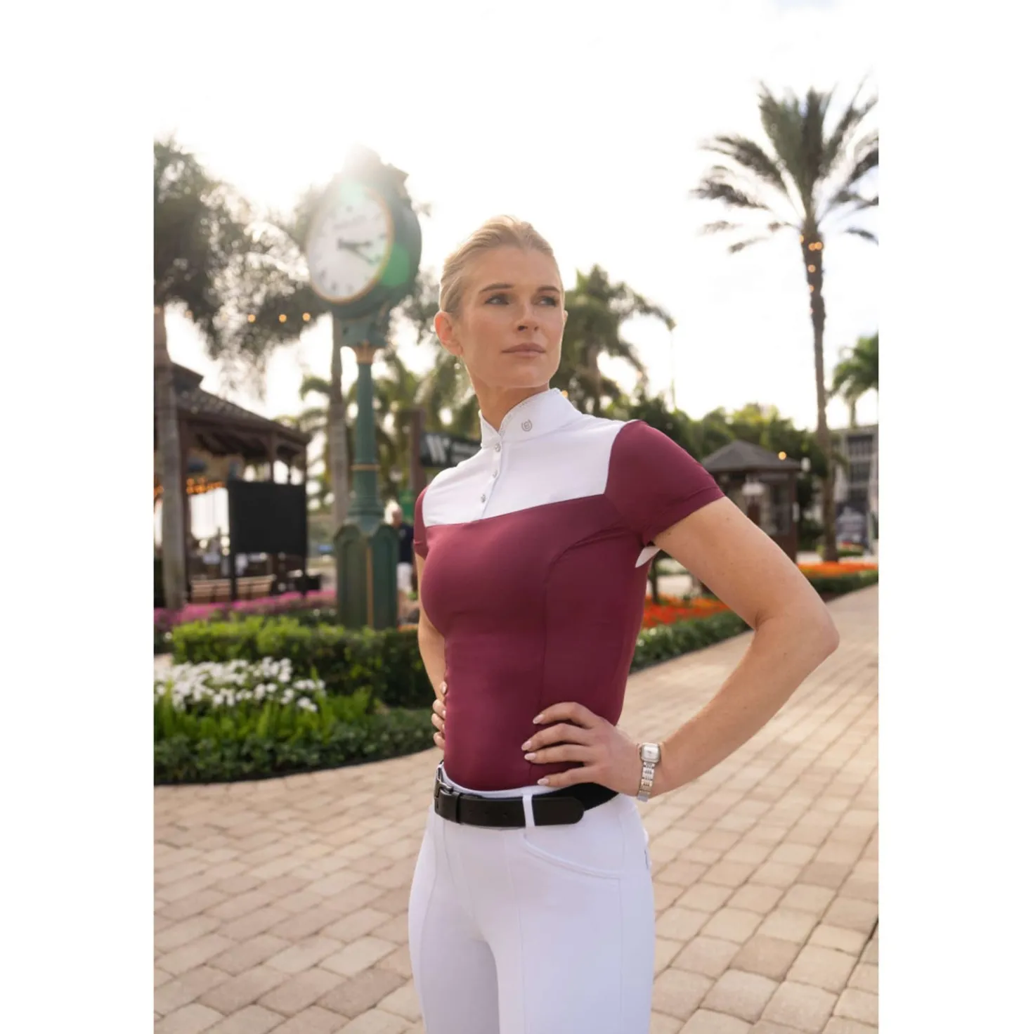 Equestrian Stockholm Wedstrijdshirt Revenew Merlot
