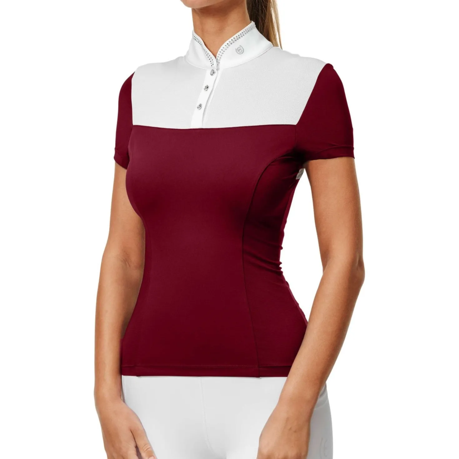Equestrian Stockholm Wedstrijdshirt Revenew Merlot