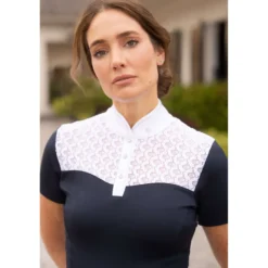 Equestrian Stockholm Wedstrijdshirt Crystal Champion Navy