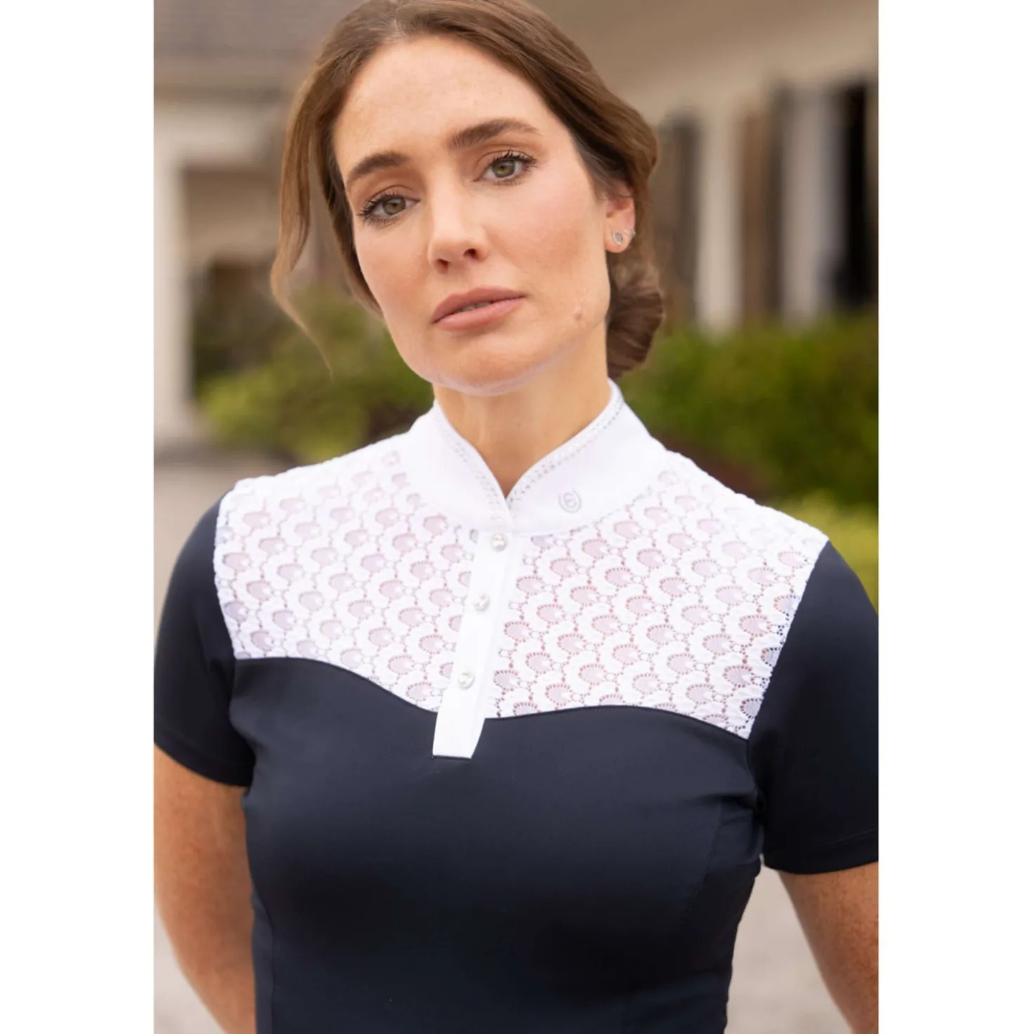 Equestrian Stockholm Wedstrijdshirt Crystal Champion Navy