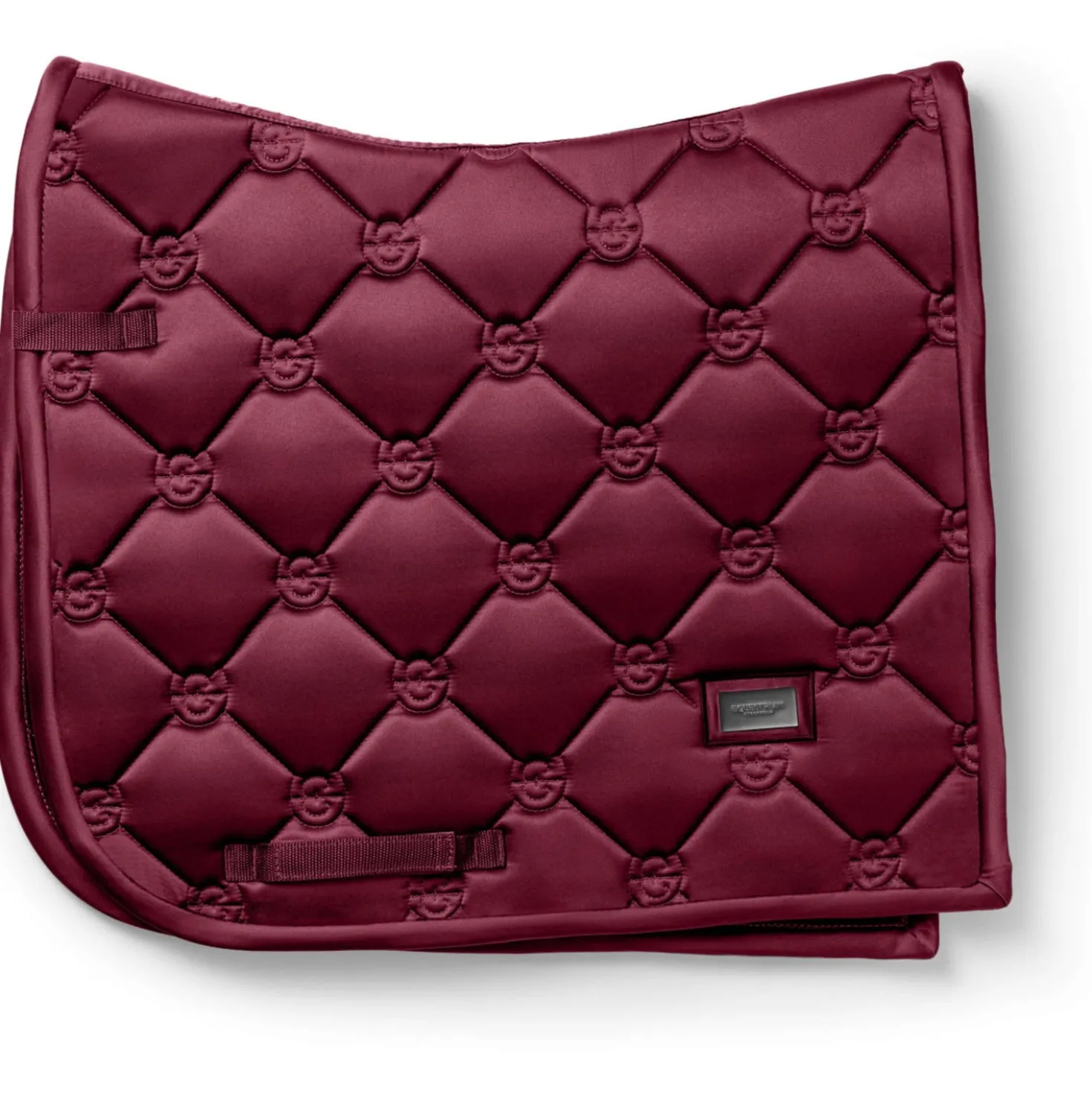 Equestrian Stockholm Zadeldekje Satin Dressuur Merlot