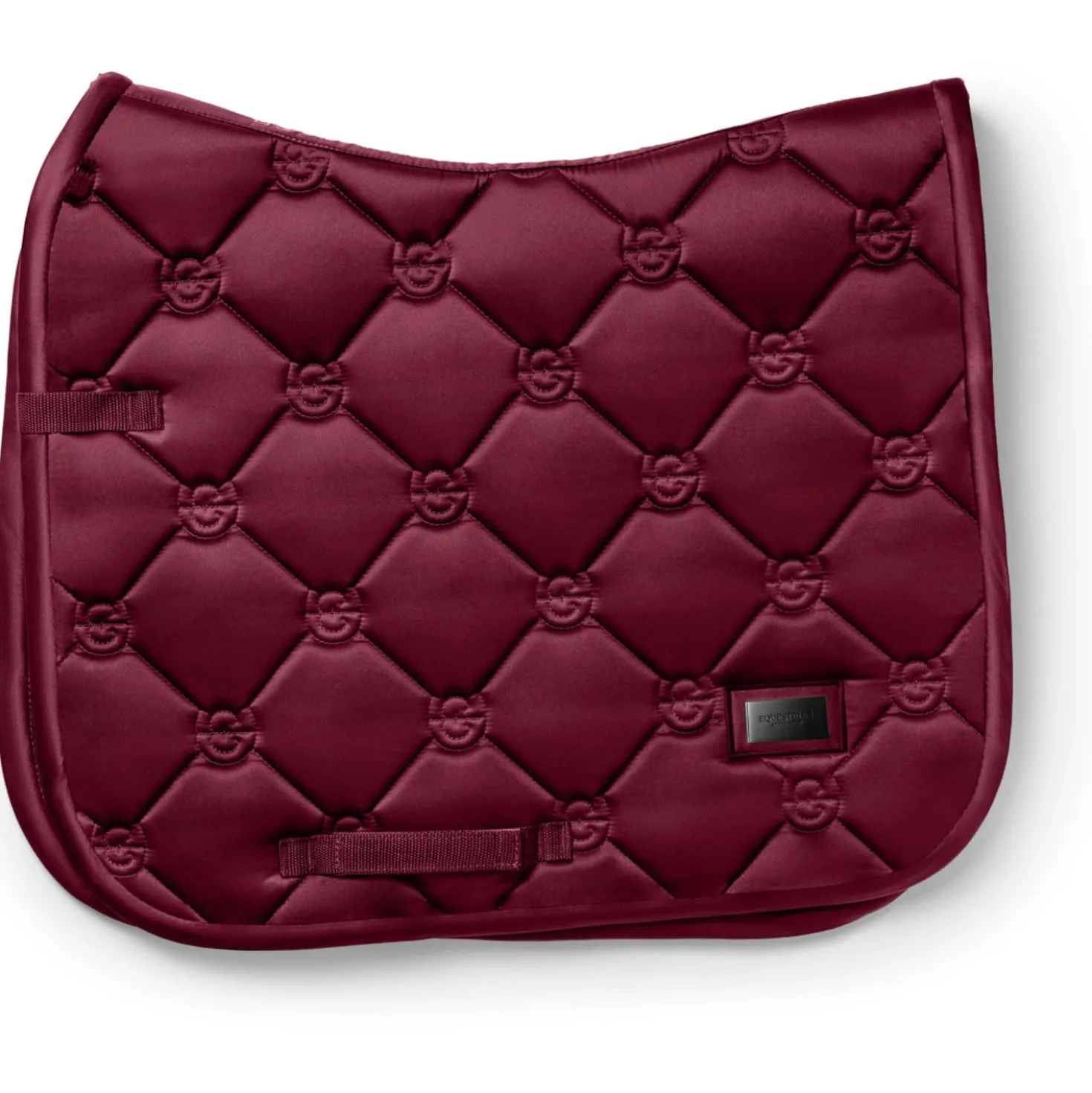 Equestrian Stockholm Zadeldekje Satin Dressuur Merlot