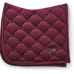 Equestrian Stockholm Zadeldekje Velvet Dressuur Merlot