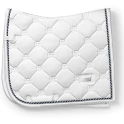Equestrian Stockholm Zadeldekje Dressuur White Silver