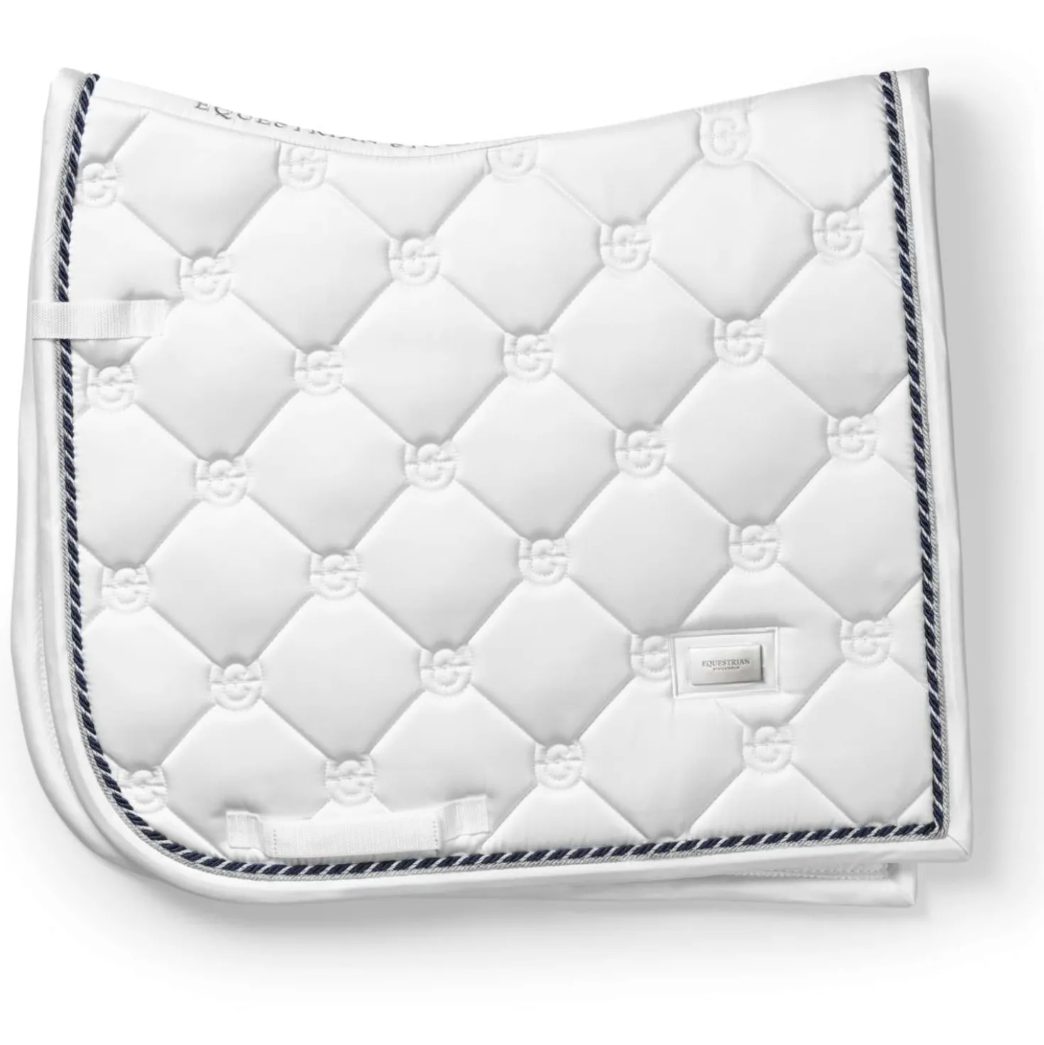 Equestrian Stockholm Zadeldekje Dressuur White Silver