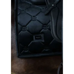 Equestrian Stockholm Zadeldekje Velvet Dressuur Zwart