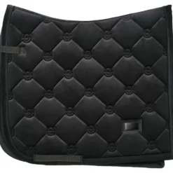 Equestrian Stockholm Zadeldekje Velvet Dressuur Zwart