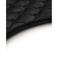 Equestrian Stockholm Zadeldekje Velvet Dressuur Zwart