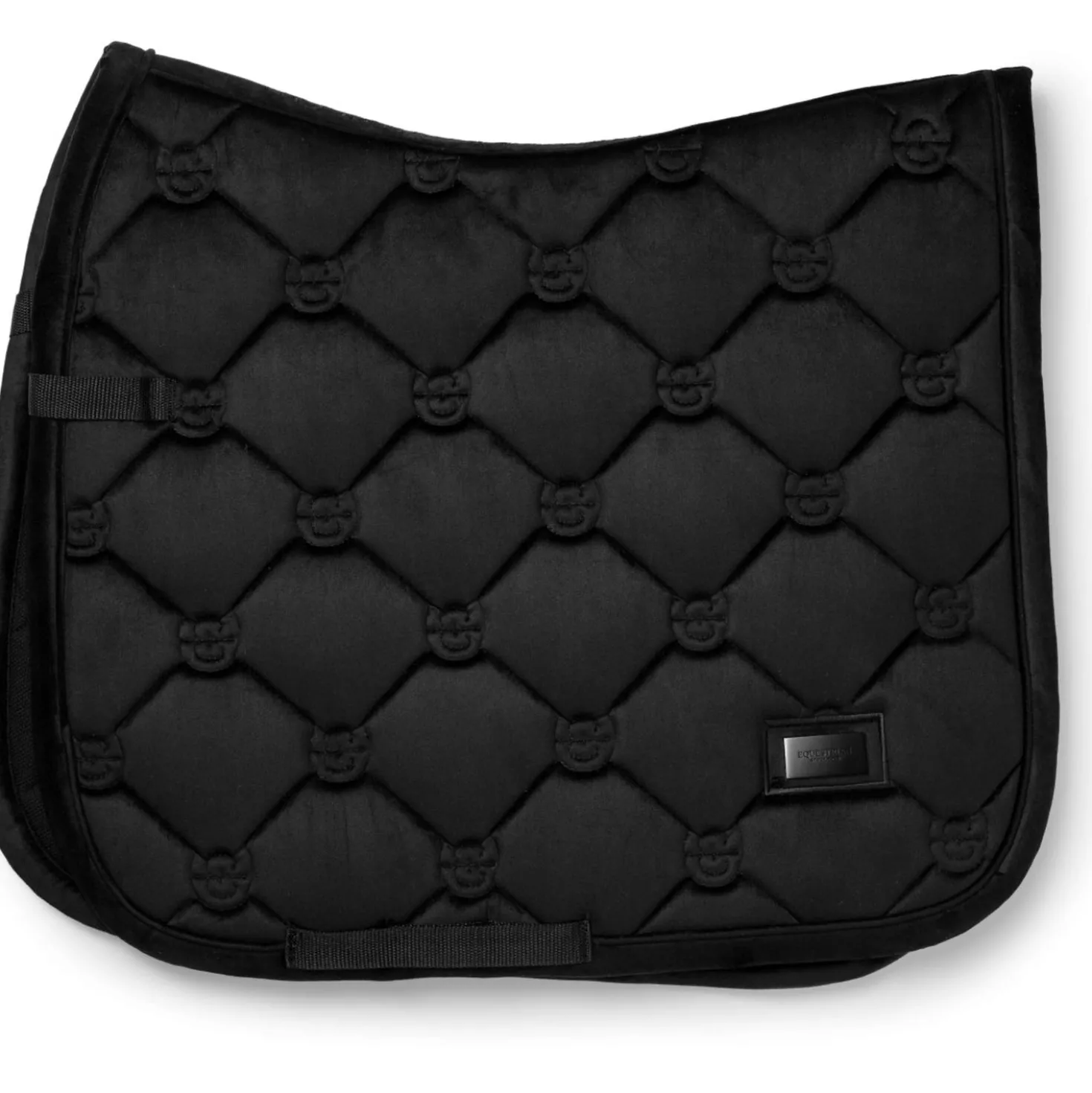 Equestrian Stockholm Zadeldekje Velvet Dressuur Zwart
