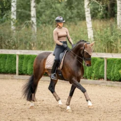 Equestrian Stockholm Zadeldekje Line Dressuur Champagne