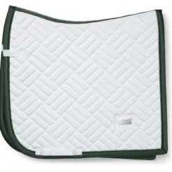 Equestrian Stockholm Zadeldekje Modern Dressuur Wit/Sycamore Green