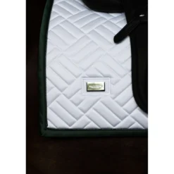 Equestrian Stockholm Zadeldekje Modern Dressuur Wit/Sycamore Green