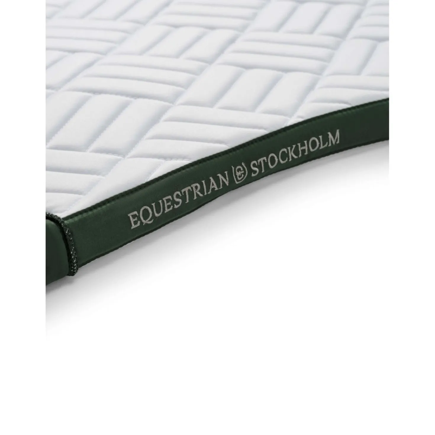 Equestrian Stockholm Zadeldekje Modern Dressuur Wit/Sycamore Green