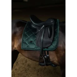 Equestrian Stockholm Zadeldekje Velvet Dressuur Sycamore Green