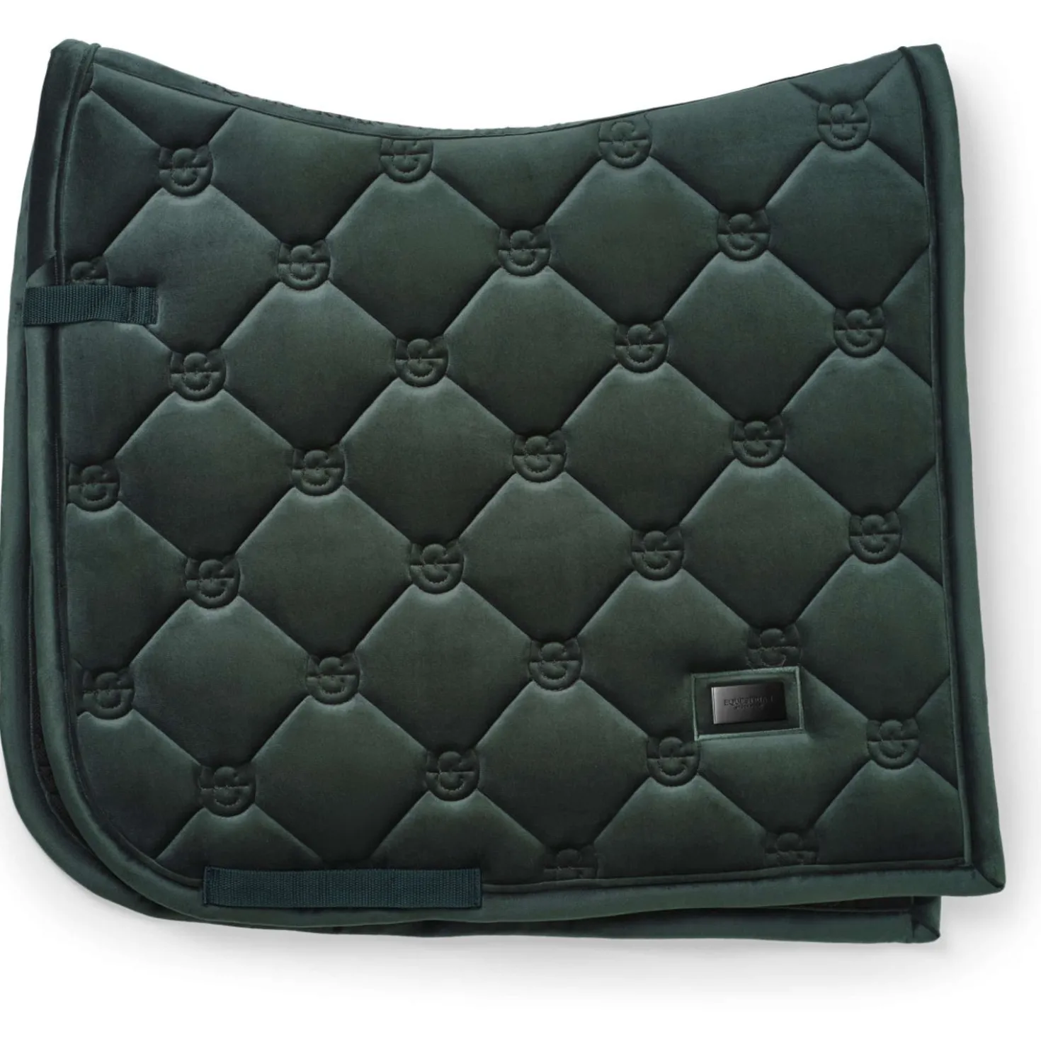 Equestrian Stockholm Zadeldekje Velvet Dressuur Sycamore Green