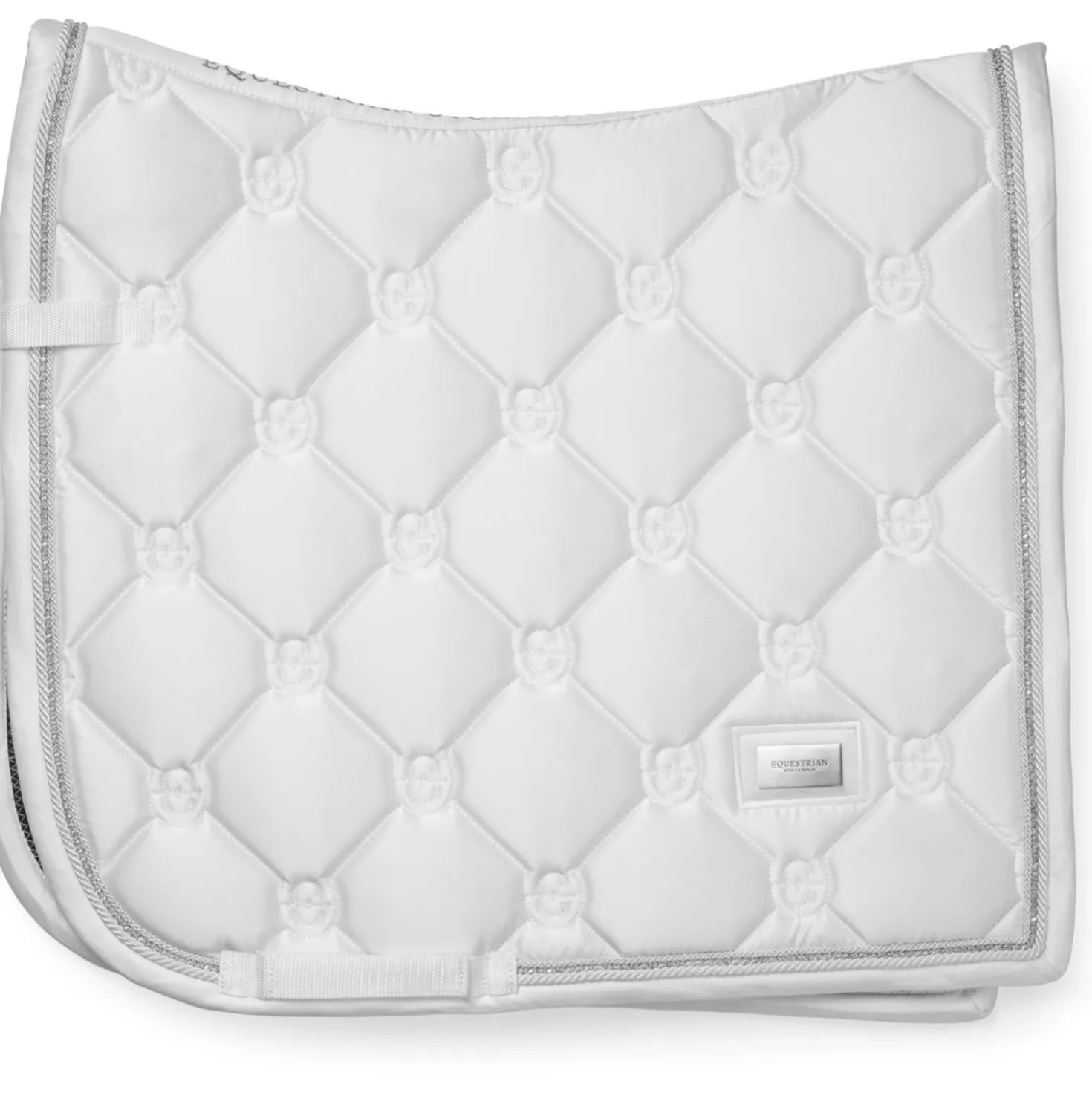 Equestrian Stockholm Zadeldekje Crystal Shine Dressuur Wit