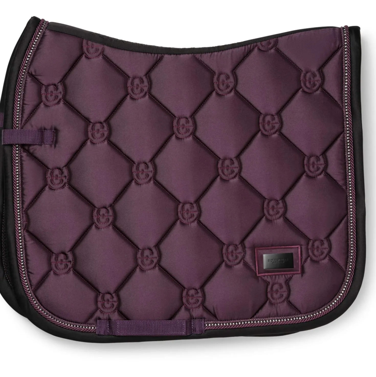 Equestrian Stockholm Zadeldekje Crystal Shine Dressuur Mauve Wine