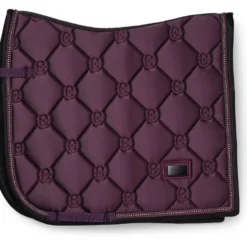Equestrian Stockholm Zadeldekje Crystal Shine Dressuur Mauve Wine