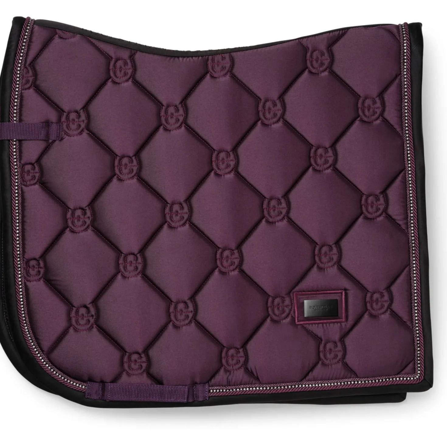 Equestrian Stockholm Zadeldekje Crystal Shine Dressuur Mauve Wine